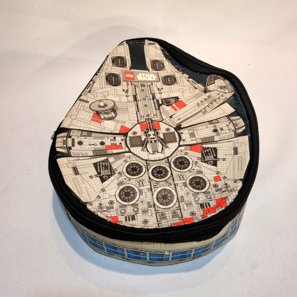 Star Wars LEGO Millennium Falcon Portable Zipper Storage Brick Carrying Case
